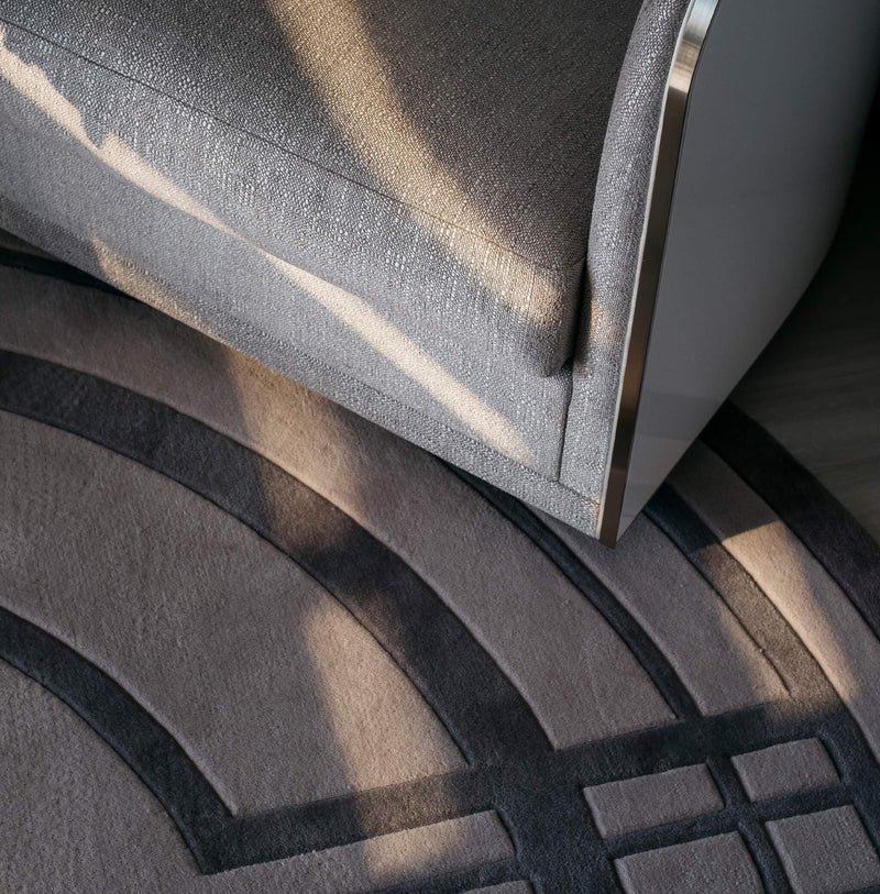 Close-up of upholstery detail at All Saint Clinic, Balmain, Sydney.