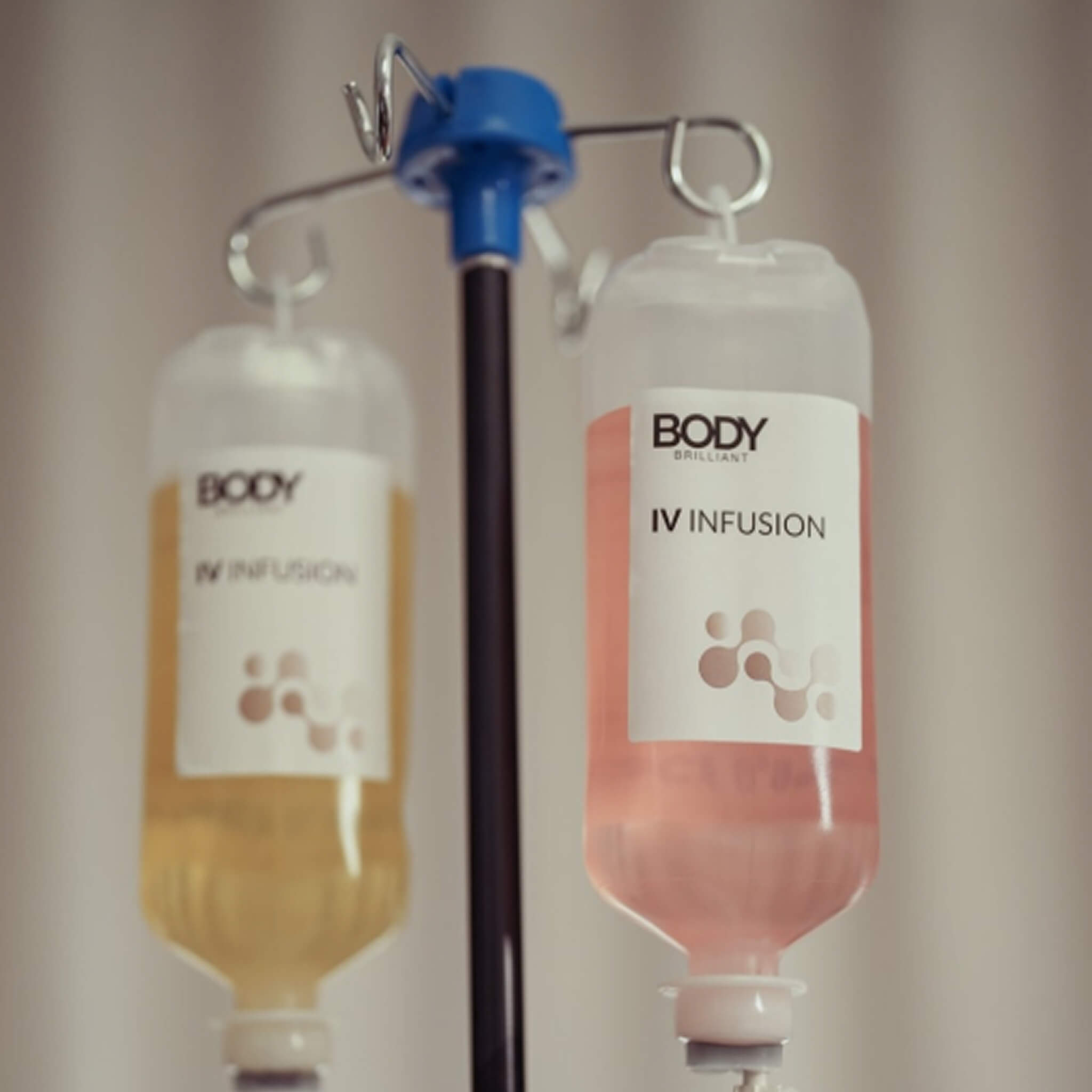 two IV Infusions in partnership with Body Brilliant at Le Petit Saint Clinic in Mayfair London.