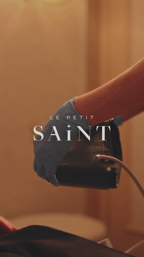 A patient experiencing our exclusive signature IV Drips at Le Petit Saint. 